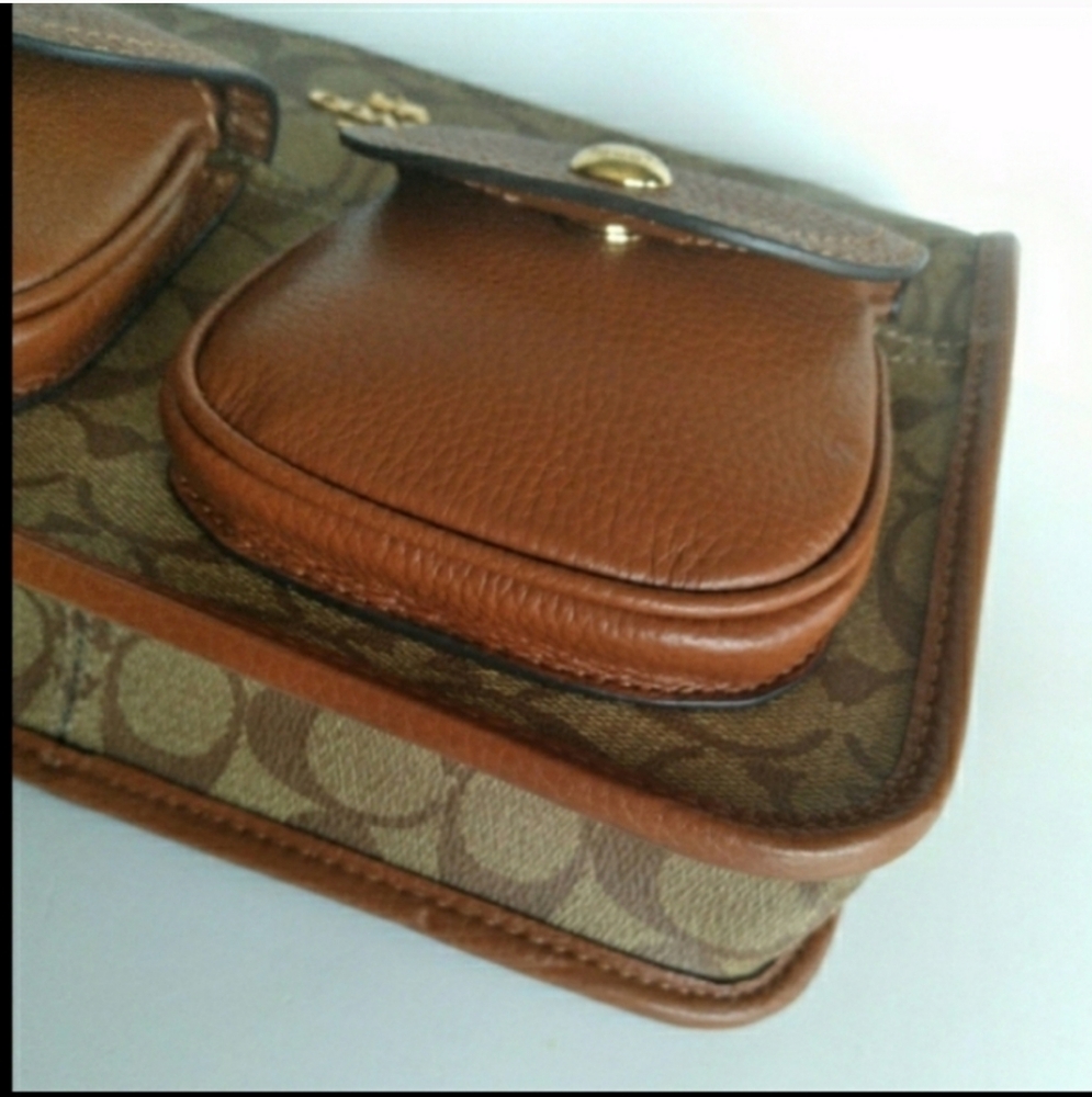 COACH BAG CROSSBODY SIGNATURE COLOR BLOCK NWOT - Picture 11 of 14